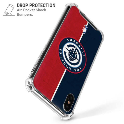 NBA LA Clippers Canvas iPhone XS Max Clear Case